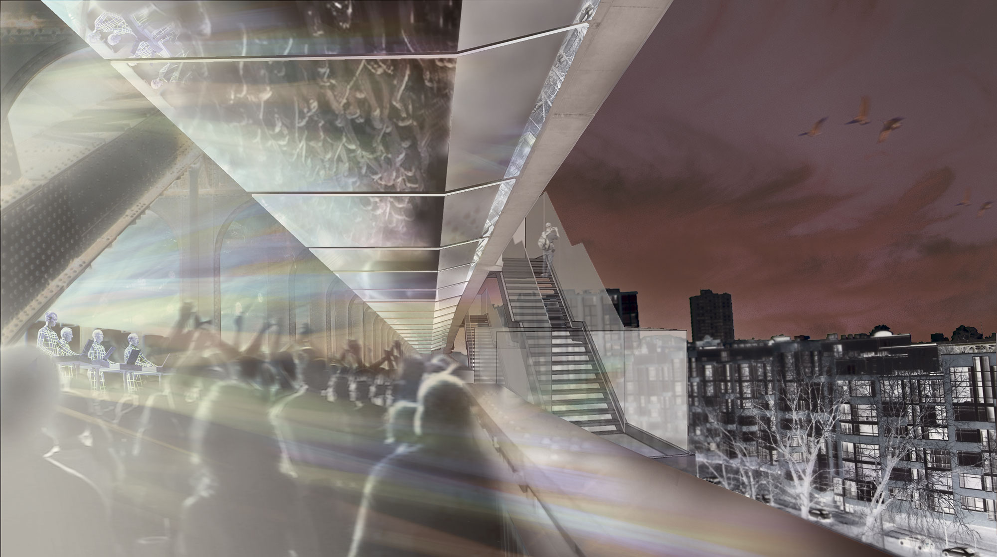 Transforming the Bridge - Central-Span Central span during concert