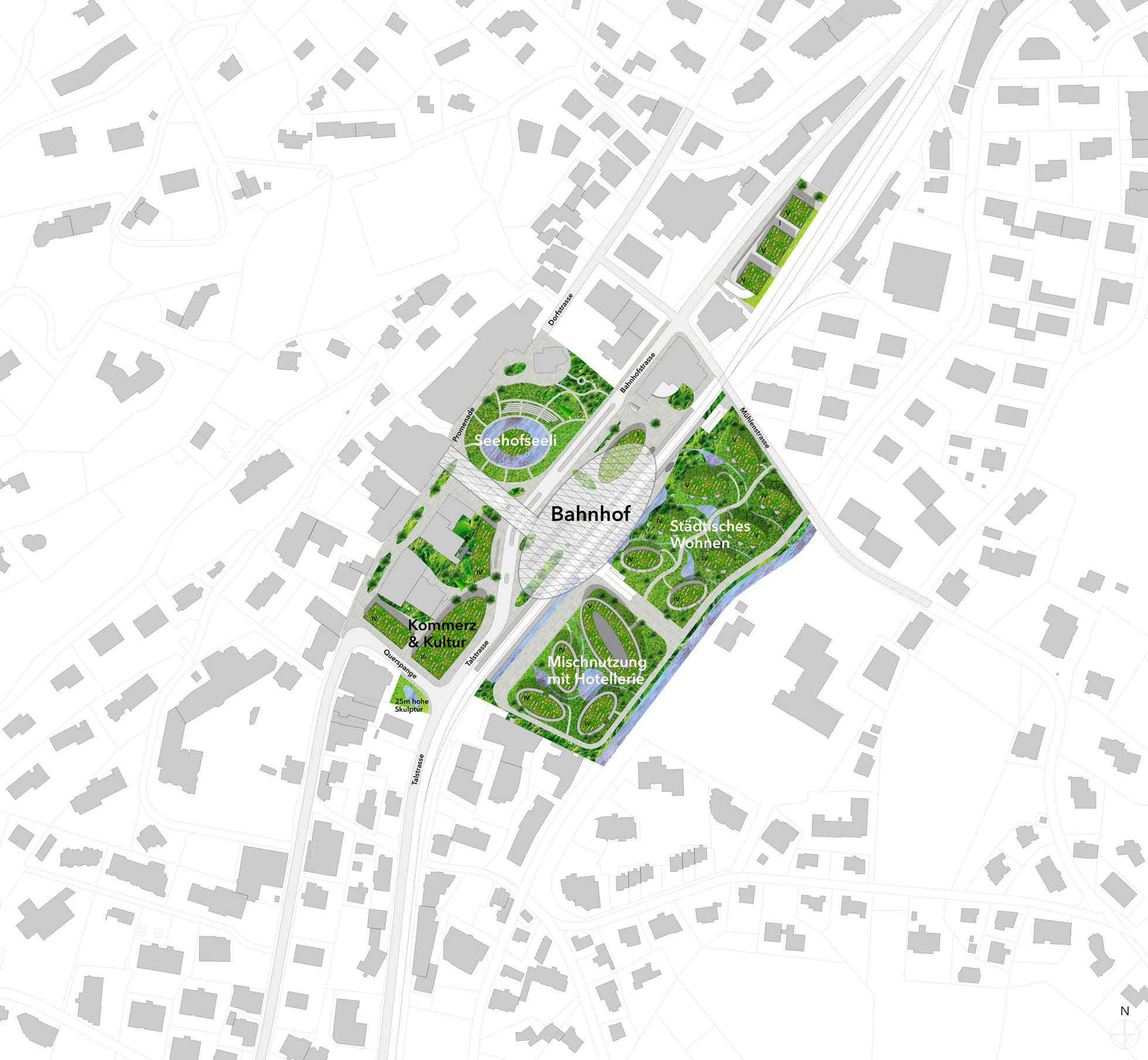 Bild Davos Dorf Lageplan